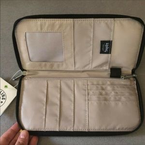 Kipling Travel Doc Document Holder Long Zip Wallet
